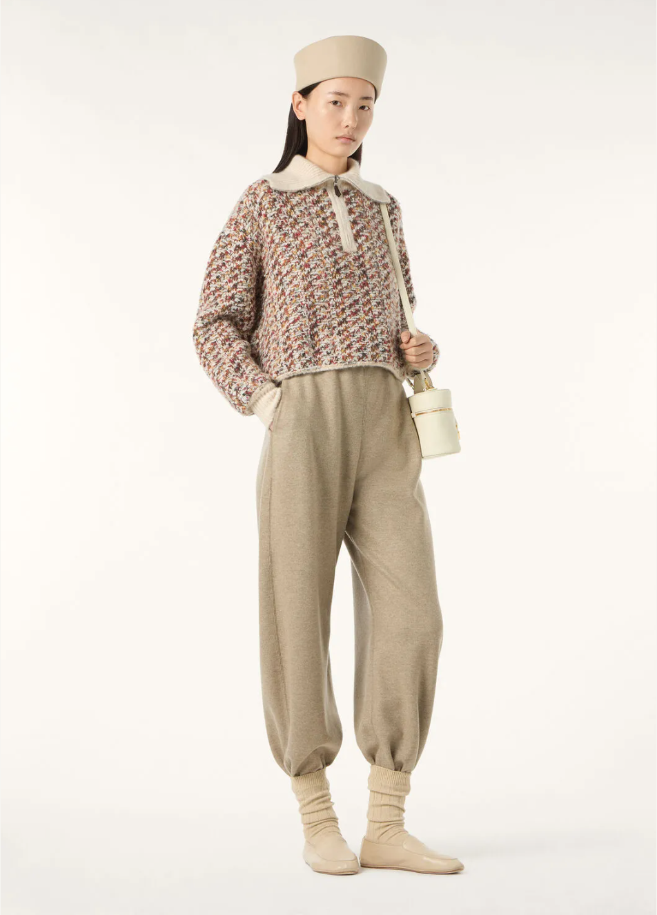 Fashion model showcasing outfit